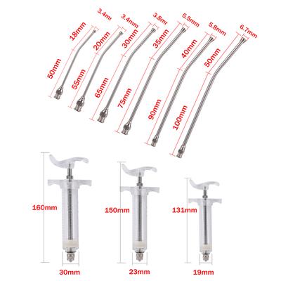 1Pc 10ml/20ml/50ml Parrot Feeding Syringe Parrot Bird Feeding Syringe with 6pcs Curved Gavage Tube Bird Feeding Medical Items