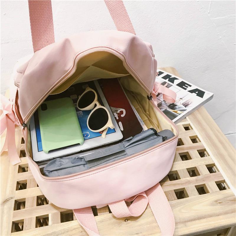 Casual Linda Mochila Mujeres Pequeñas Mochilas de Lazo Rosa para  Adolescentes Niñas Mochilas Mochilas Feminina comprar a buen precio —  entrega gratuita, reseñas reales con fotos — Joom