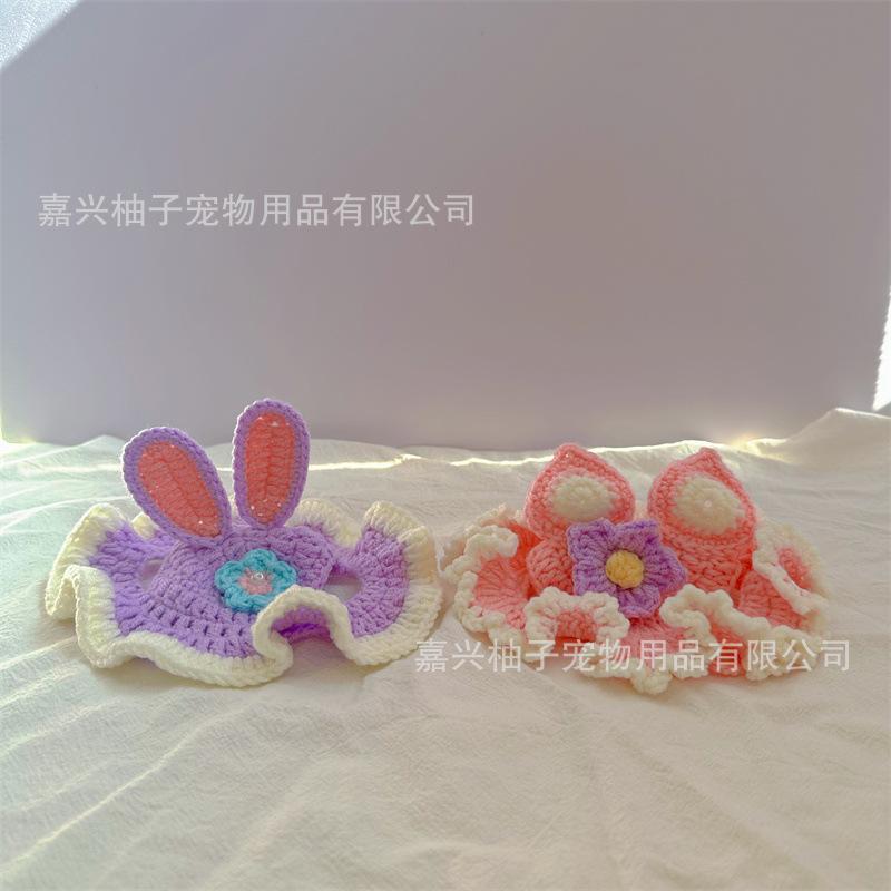 Handmade Knitted Cotton Decorative Pet Hat For Dogs And Cats