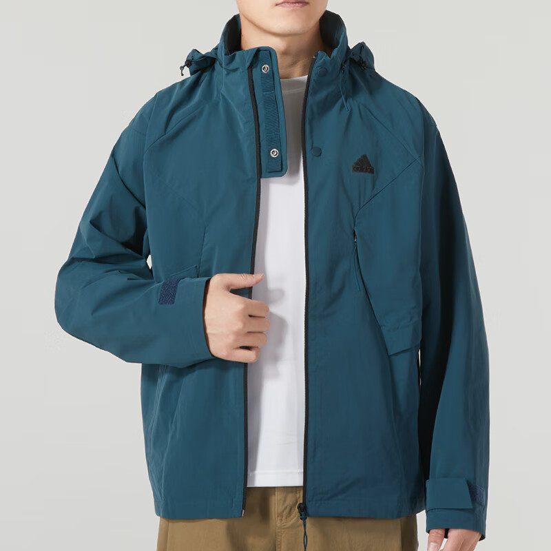 Adidas Jackets Men's Blue Hooded Moderate Other IP4923