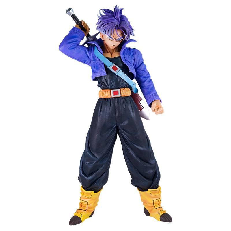 Dragon Ball, Trunks Figure, Big Special Super Saiyan Double Head Carving Large Statue Model Ornament Gift