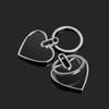 Black Heart Keychain Keyring Metal Car Key Holder