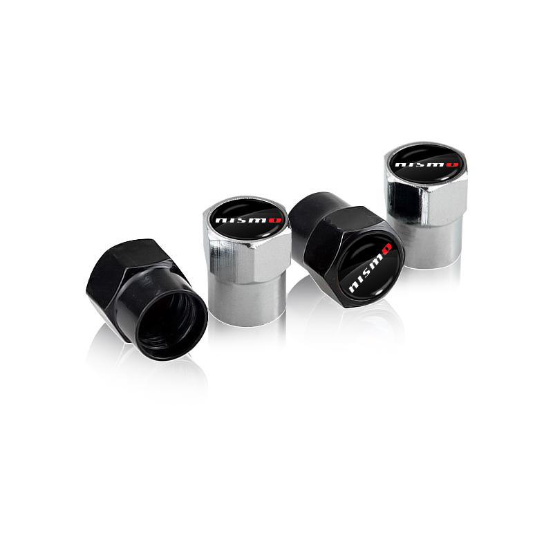 4Pcs Car Wheel Tires Bolt-in Valve Caps Badge Car Accessories For Nismo Nissans Tiida Teana Skyline Juke X-trail Almera Qashqai Goods