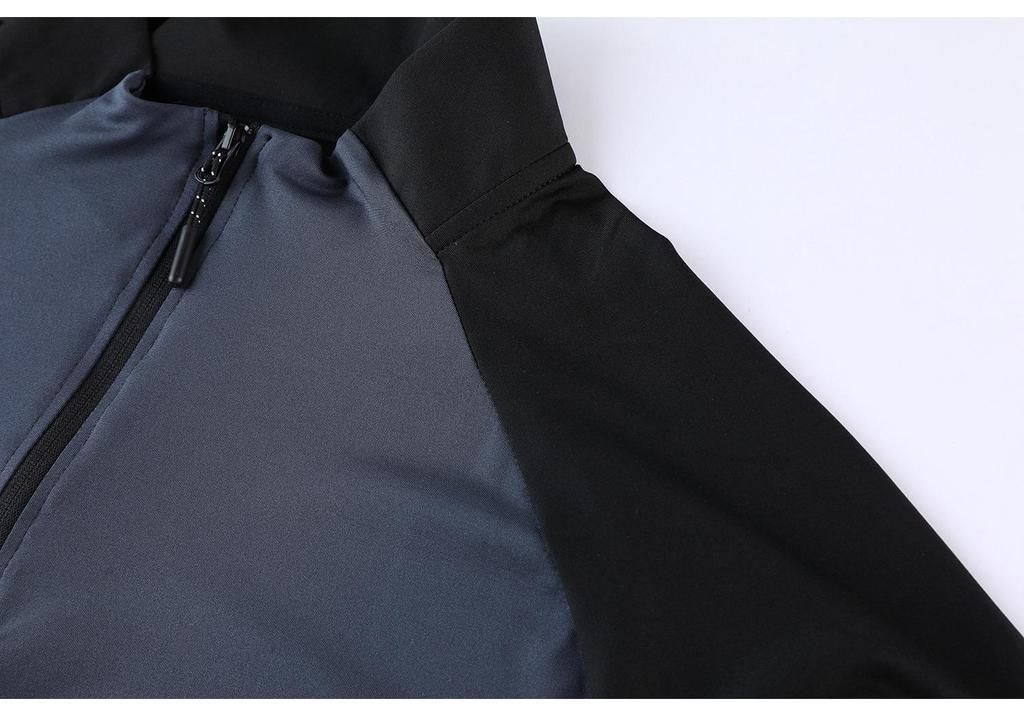 2024 Men's Long Sleeve Quick Dry Half Zip Running T-shirt - Stand Collar Fitness Wear for Spring and Autumn