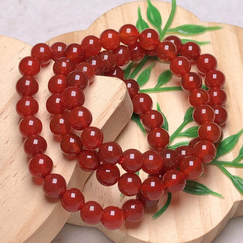 Exquisite Natural Red & Green Agate Bracelet for Women - Versatile and High-End Design