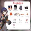 Anime Zenless Zone Zero Cosplay Kostyme Belle Kostyme Halloween Anime ZZZ Antrekk Jente Uniform Parykk Bursdagsgaver Karneval Fullt Sett