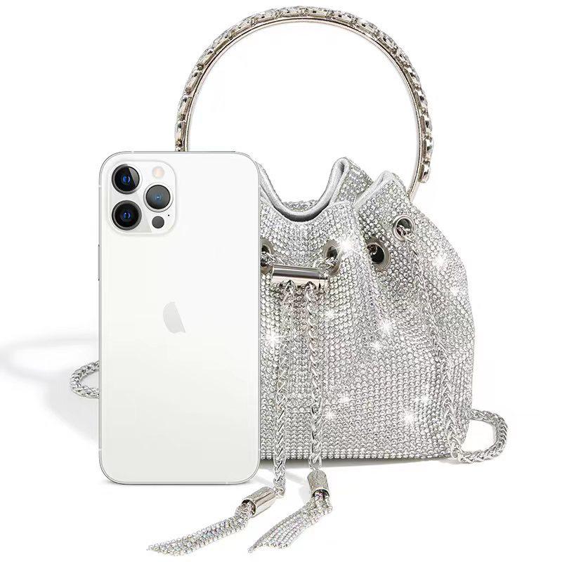 Spring 2025 Women's Rhinestone Chain Crossbody Bag – Korean Fashion Evening Bag
