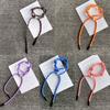 Trendy Nylon Rope Woven Bracelet for Couple Stylish Adjustable Length Wristchain Fashionable Accessory for Parties