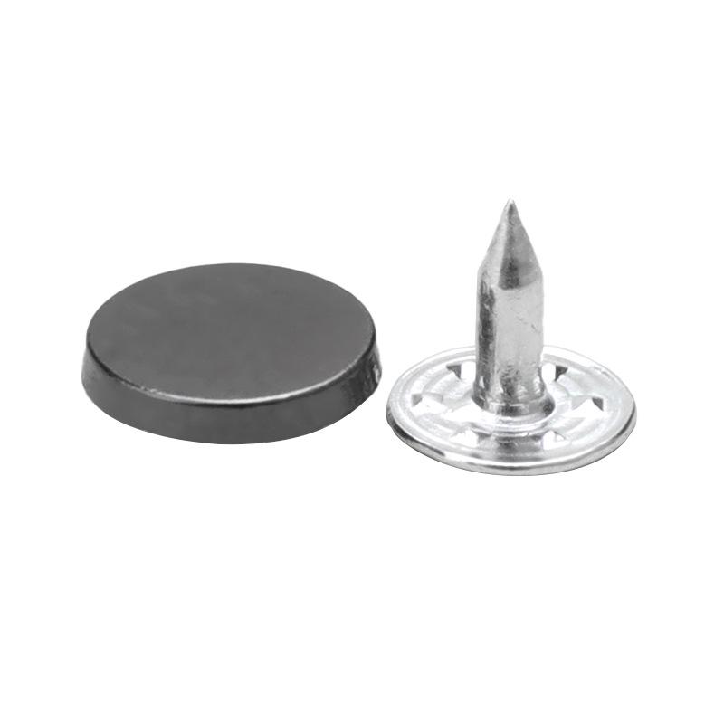 Alloy Flat Rivet Buttons for Clothes, Shoes, Bags, Hats - Round Stud Decorations