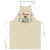 Kitchen Apron - Aurore the Most Beautiful - Breton Print - Resistant Cotton - Printed In France