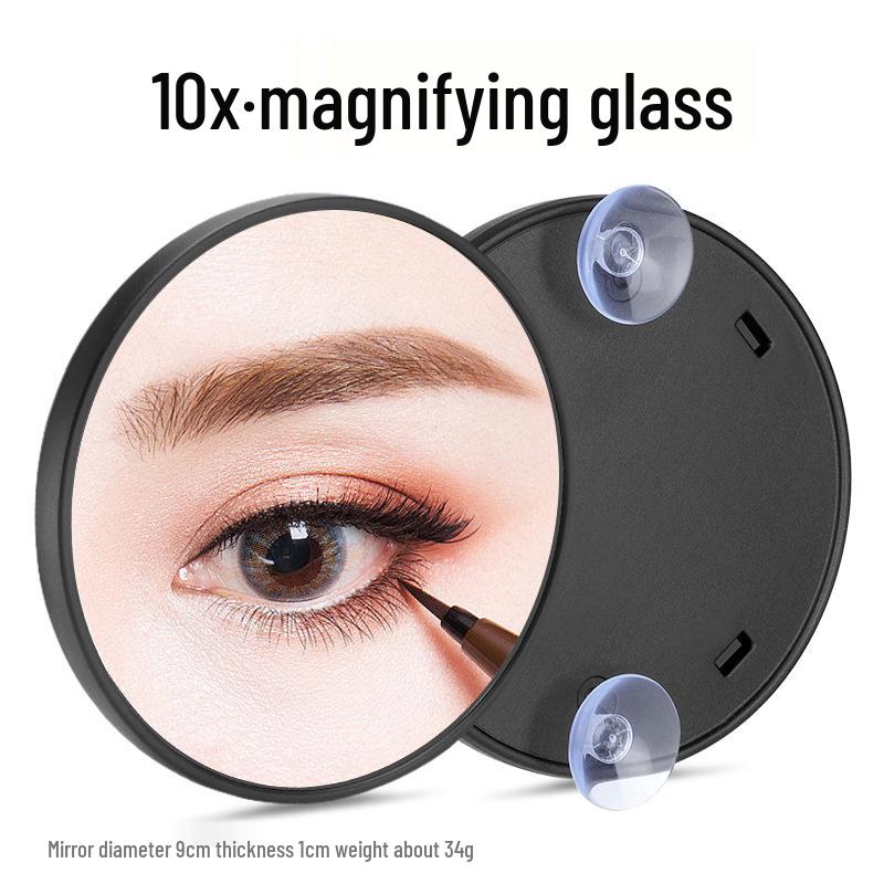 5X/10X HD Suction Bathroom Magnifying Makeup Mirror, Portable Single-Sided Beauty Tool