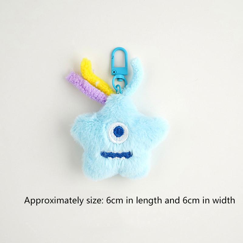 Cute Plush Little Bear Rabbit Doll Keychain Cartoon Animal Pendant Keyrings Backpack Decoration Accessories Gifts