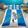 Duvet Cover Juego De Cama Lionel Messi, Juego Funda Nórdica Estrella De Fútbol, Juego Funda Edredón Doble Tamaño Para Decoración