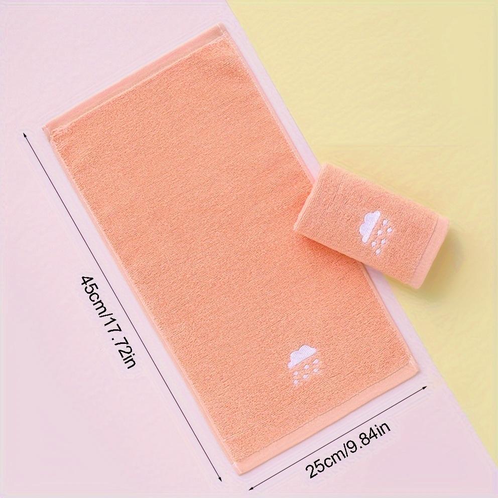 2pcs Combination Weather Pattern Soft Pure Cotton Face Towel Suitable for Daily Bathing Use