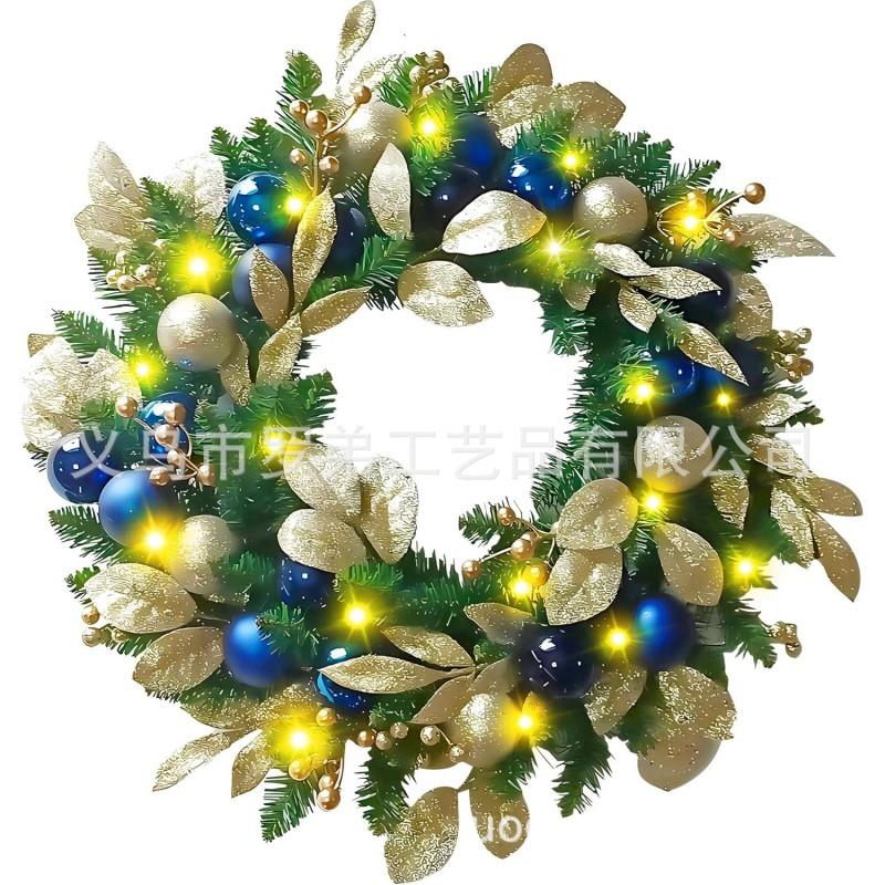 Christmas Wreath Door Hanging Decor Home Mall Window Party Festive Simulation Ornament