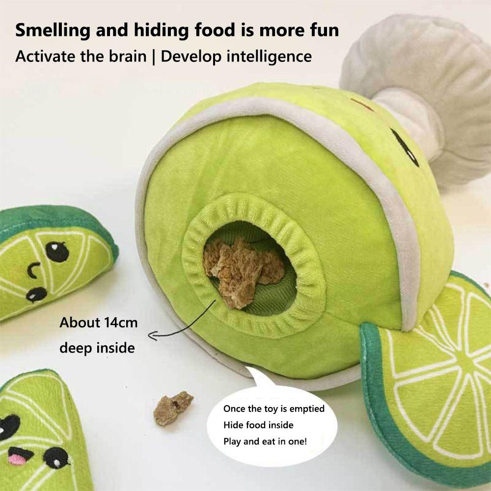 Sniffing Pet Lemon Cup Toys Self-Play Puppy Dog Enrichment Toy Pet Interactive Chase Toys