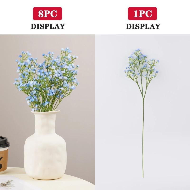 5/10Pcs Artificial Flowers Bouquet Plastic Gypsophila Fake Flower for Wedding Centerpieces Babys Breath Party Home Room Decor
