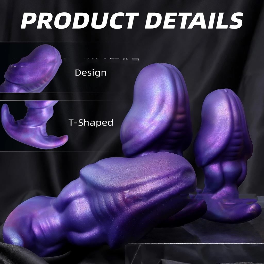 New Soft Silicone Masturbator  Shaped Dildo  Male And Female Anal Plug Adult Sex Toy