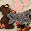 1 Piece Cute Dachshund Embroideried Dog Patches For Girls Bag Diy Small Glue Sticker For Kids Clothes Hairclip Designer