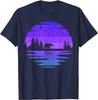 Neon Outdoors Wildlife Nature Animal Bear Forest T-Shirt Men Clothing Graphic T Shirts Casual Cotton Daily Four Seasons Tees