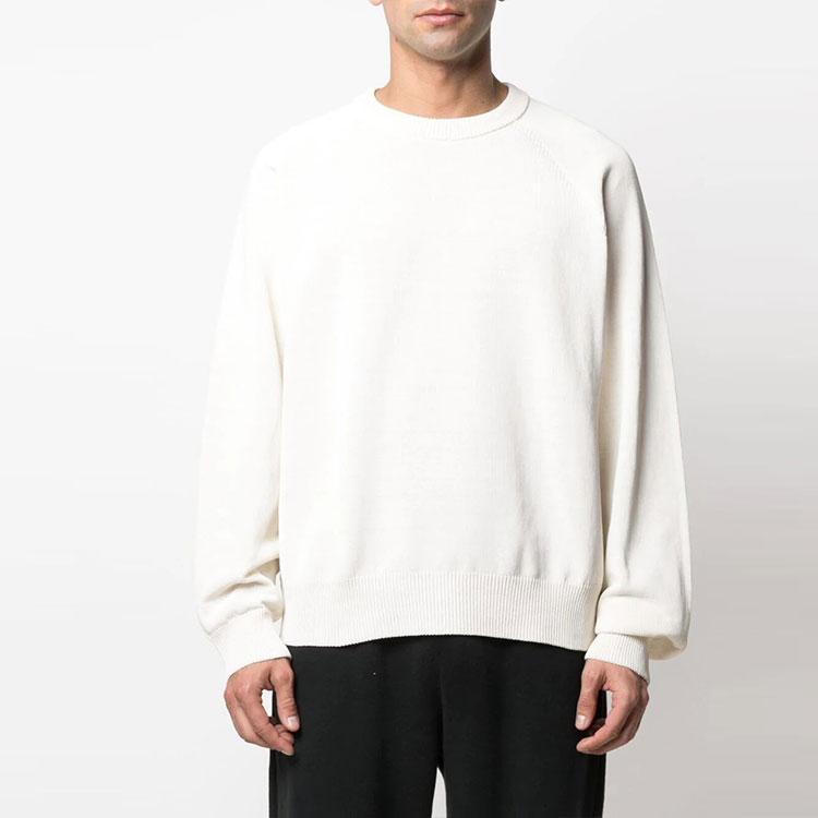 Men's adidas Y-3 Sweatshirts Men's White Crew Neck Moderate
