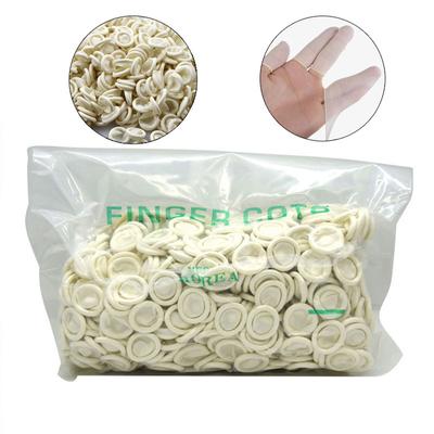 Guantes antiestáticos de goma de látex para dedos, Protector de piel para dedos, herramienta de manicura duradera