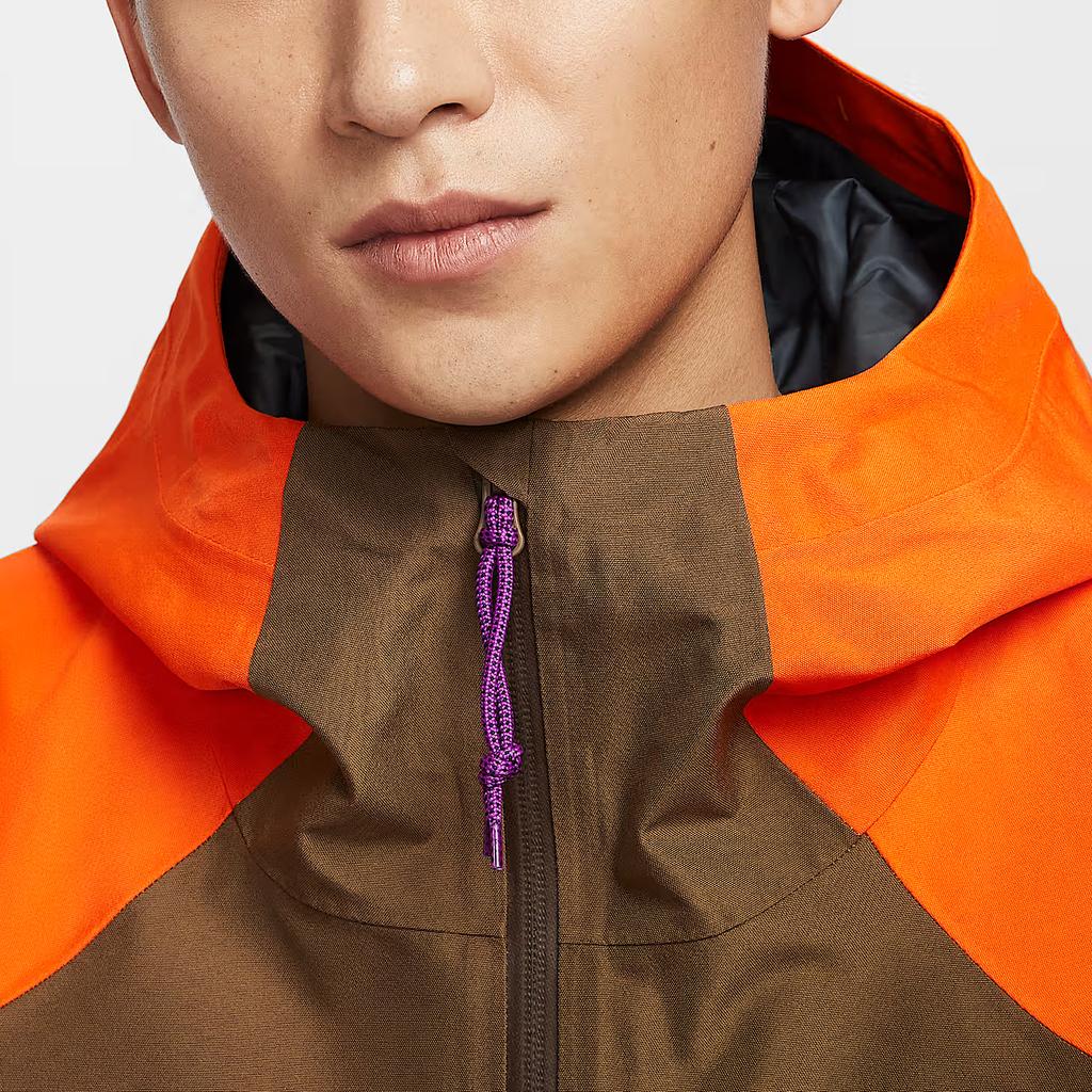 Nike ACG Storm-FIT ADV Mystery Lights 2L Snow Hooded Shell Oversized Waterproof Windbreaker Men Jackets HV1132-819