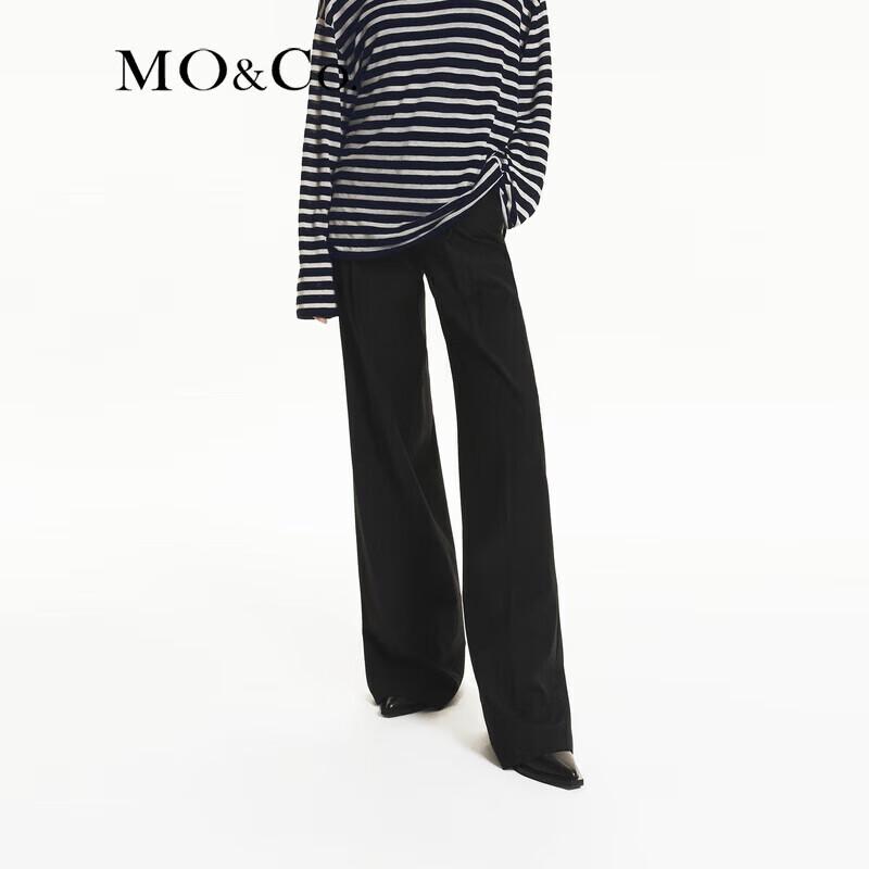 MO&Co. Women s High-Waist Pleated Wool Blend Casual Pants XS