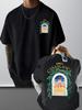 Summer Casual Loose Fit Short Sleeve T-shirt - 100% Cotton Breathable Crew Neck Top with Moroccan-Inspired Casablanca Print