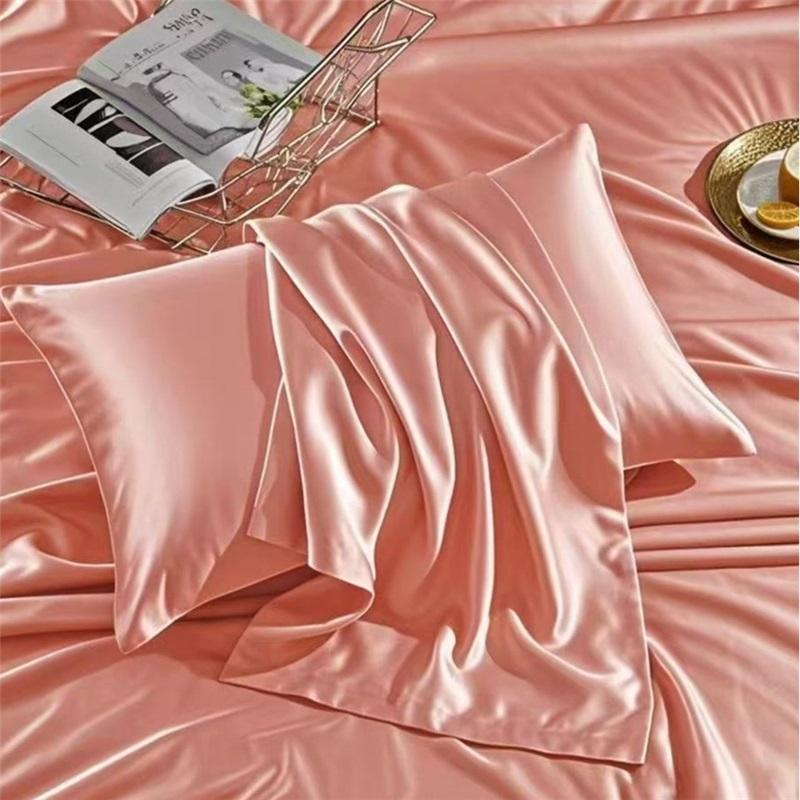 Ice Silk Pillow Cover - Summer Faux Trade Throw Pillow Case For Cushions