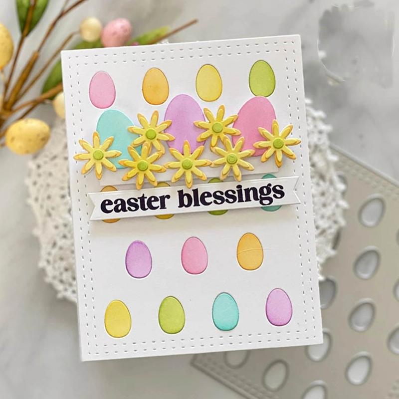 Easter Egg Bunny Metal Cutting Dies Stencils for DIY Scrapbooking Decorative Embossing Paper Cards Template Decoration