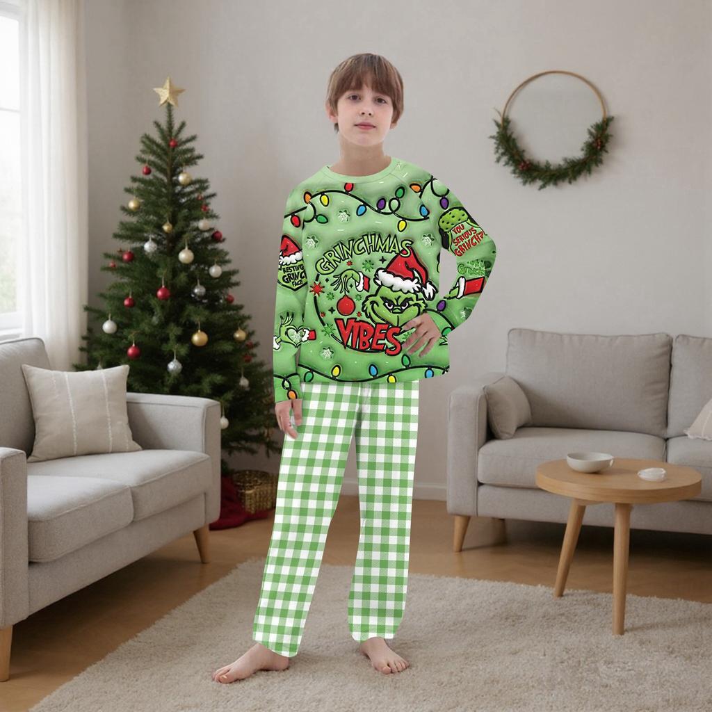 Passende Familiensets mit Weihnachtsmotiven, Langarmshirts und Hosen