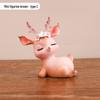 Flower Rhyme Deer Car Ornament - Creative Shaking Head Doll for Safe Car Decoration