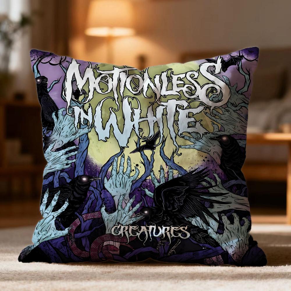 Fashion M-MMotionless In White Cushion Cover Soft Washable Pillow Case Multi-Scene for Couch Bed Travel Office Use