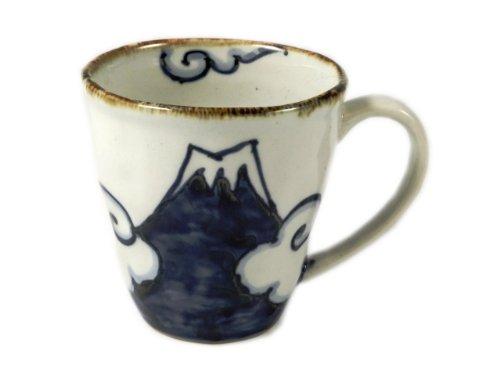 

Arita Hasami Ware Shoho Kiln Blue Fuji Mug 18239