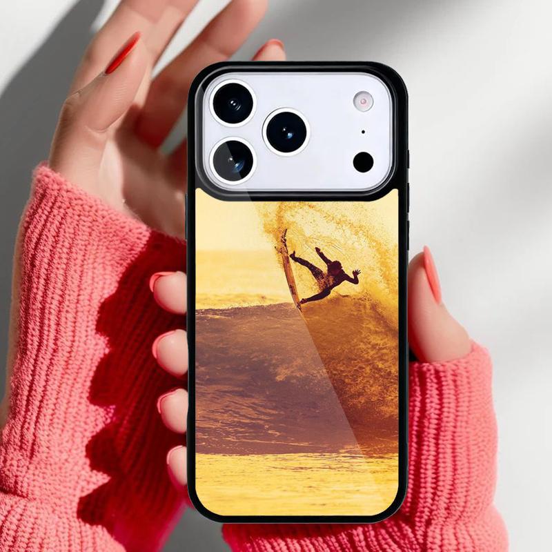 

Мягкий чехол для телефона Волна для серфинга для iPhone 17 Air 16e 15 14 13 Pro Max Задняя крышка для 12 11 Pro Coque iPhone 16 Pro