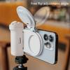 Rechargeable Magnetic LED Phone Light Multiple Brightness Level for Social Media Content Creators Video Calls Streaming