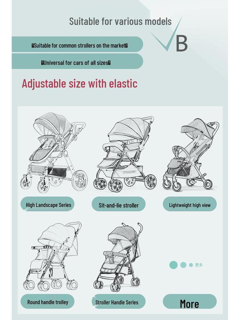 Universal Windproof & Warm Rain Cover for Baby Strollers