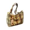 Stylish Crossbody Bag Trendy and Functional Shoulder Purse Sling Bags for Men and Women Retro Plaid Large Capacity Tote Bag