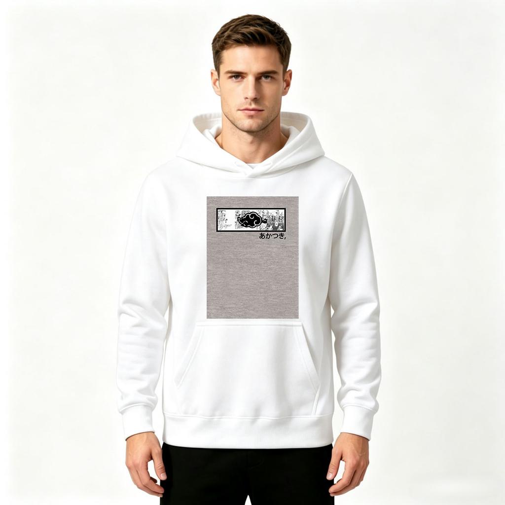 Men's Casual Printed Long Sleeve Pullover Hoodie, Soft Comfortable Daily Wear Hooded Sweatshirt for Men