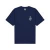 Short Sleeved T Shirts Men's Marine Blue MT61891I-NNY