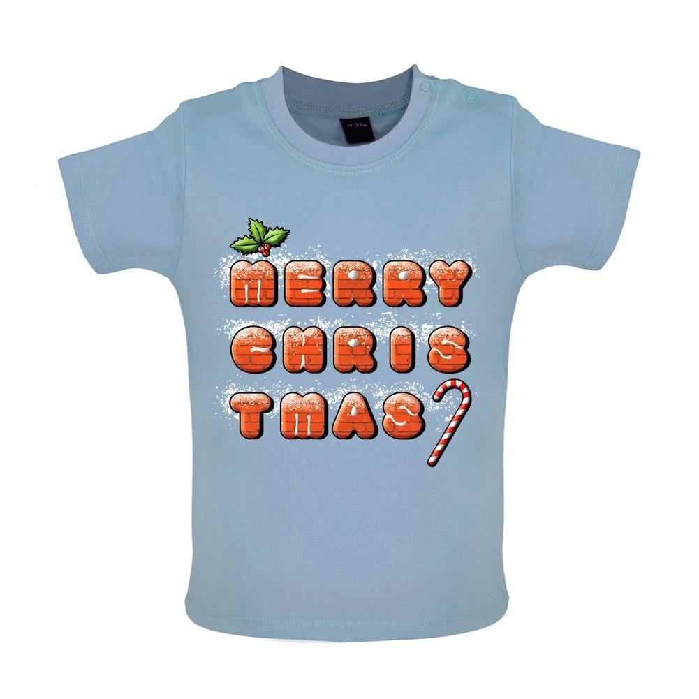 Merry Christmas Biscuits - Baby Kids Boys Girls Unisex T-Shirt / Babygrow - Xmas Father Christmas Food 120