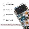 White Camellia Flower Marble Texture Tempered Glass Phone Case for OPPO Reno 13 F 12 11 10 Pro Plus Find X8 X3 Lite A58 5G Cover