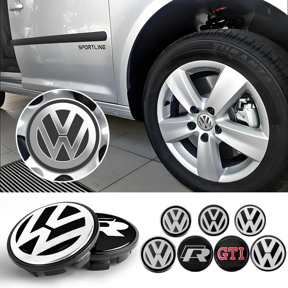 2026 Hot For VOLKSWAGEN VW 4PCS 56MM/65MM/66MM Car Wheel Center Caps Tyre Rim Hub Cap Cover Stickers Badge For Volkswagen VW R G