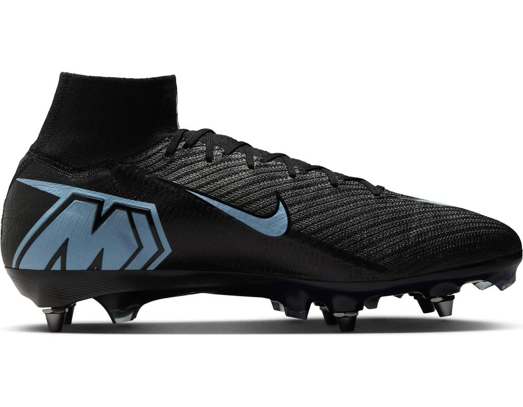 Nike Mercurial Superfly 10 Elite SG soccer shoes Black/Ice Blue