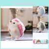 Adorable Hedgehog Plush Toy Soft Stuffed Keychain Doll Cute Small Animal Gift