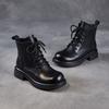 First layer cowhide Martin boots women's autumn and winter new British retro leather thick-soled commuter short boots single leather boots