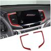 Center Console Air Vent Frame Trim for Honda Pilot 2019-2022/ Ridgeline 2021-2023/ Passport 2019-2023, Carbon Fiber Car Center Consoles Air Condition