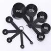 Plastic Measuring Spoon Cooking Teaspoons Sugar Coffee Tools Set Kitchen Supplies Accurate Baking Black PP Plastic 10 Pc/set