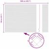 Chain Link Fence with Posts 10 x 1.5 m (W x H) Hot Dip Galvanized Steel